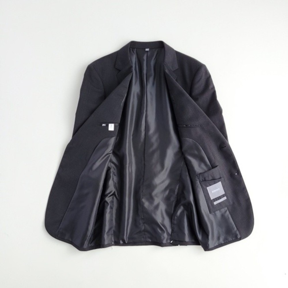 NEW Bonobos Blazer Wool Standard Fit Sport Jacket Charcoal Gray Dark Men 40L - Picture 9 of 13